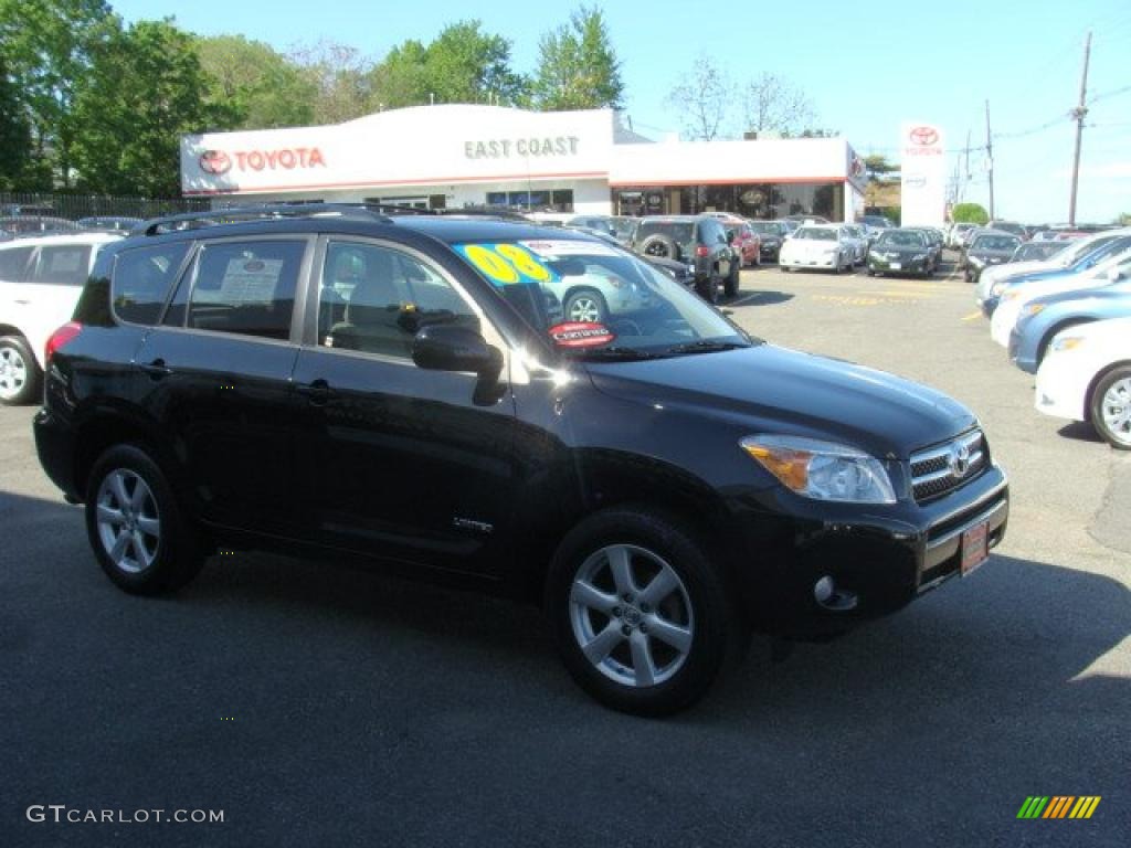 2008 RAV4 Limited 4WD - Black / Taupe photo #1