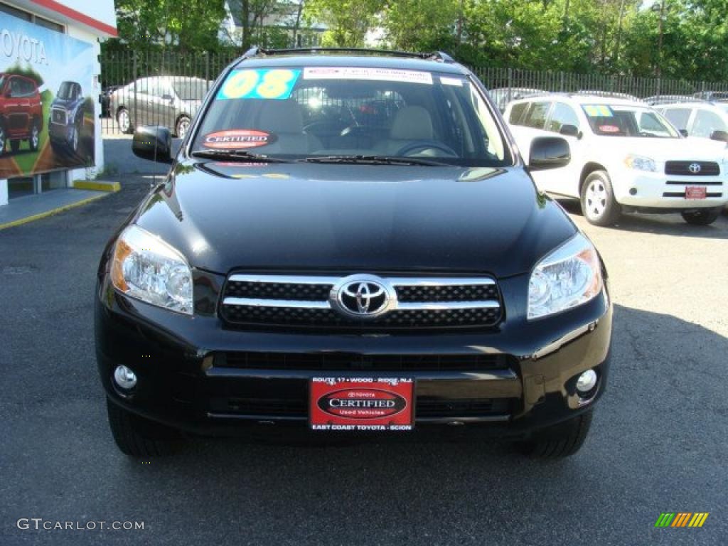 2008 RAV4 Limited 4WD - Black / Taupe photo #2