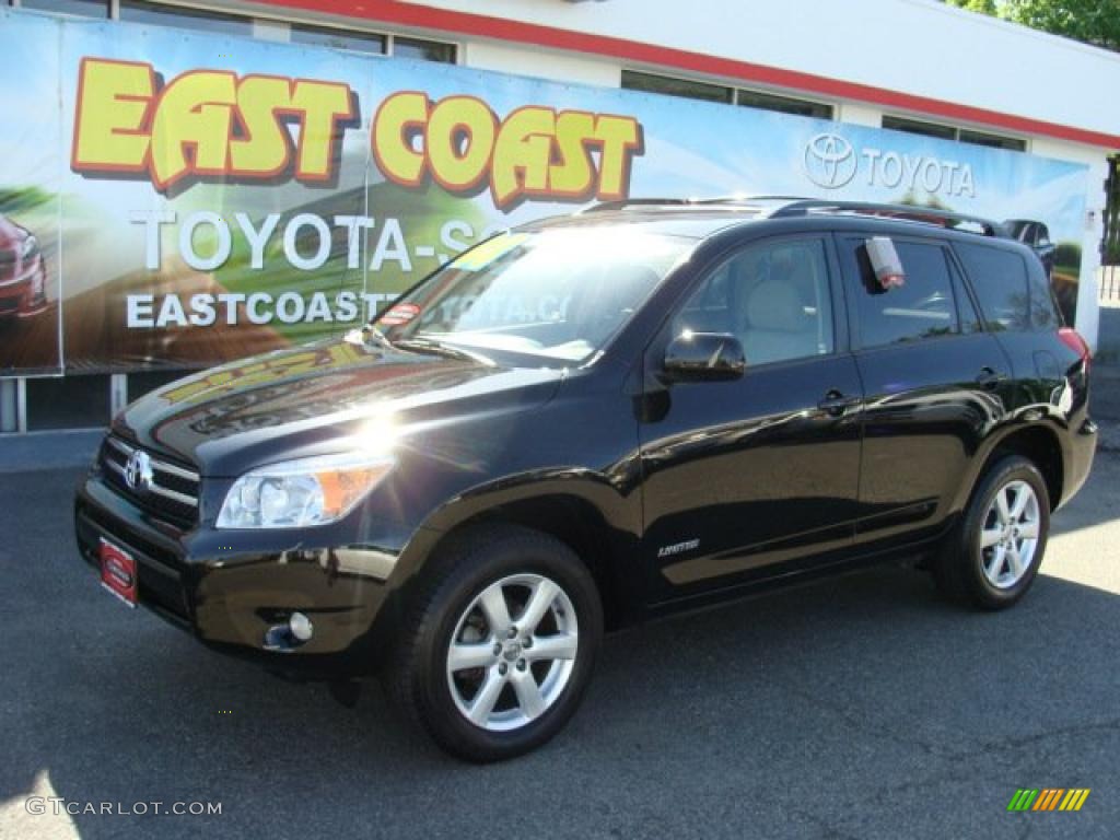 2008 RAV4 Limited 4WD - Black / Taupe photo #3