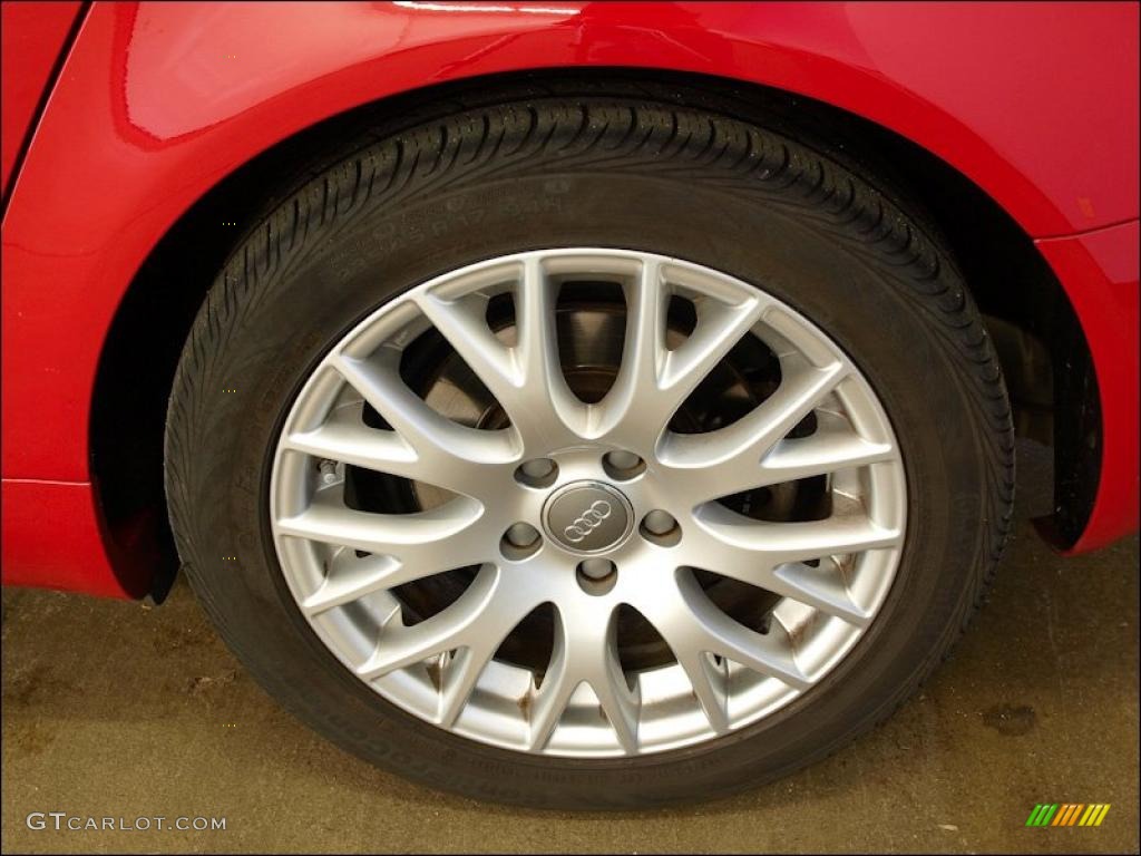 2008 A4 2.0T quattro S-Line Sedan - Brilliant Red / Beige photo #14