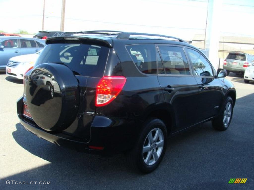 2008 RAV4 Limited 4WD - Black / Taupe photo #4