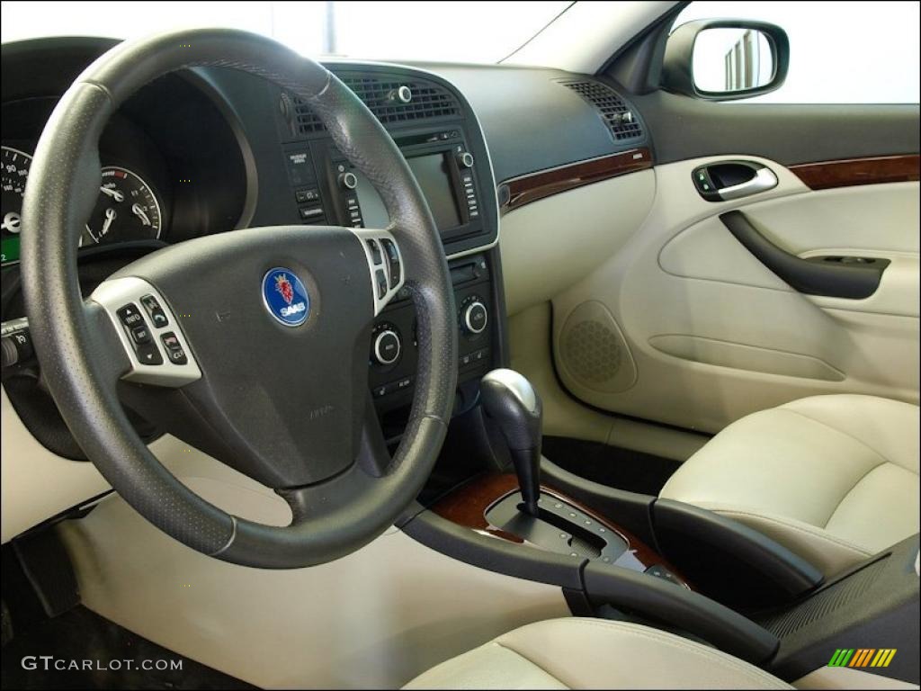 Parchment Interior 2008 Saab 9-3 2.0T SportCombi Wagon Photo #49174475