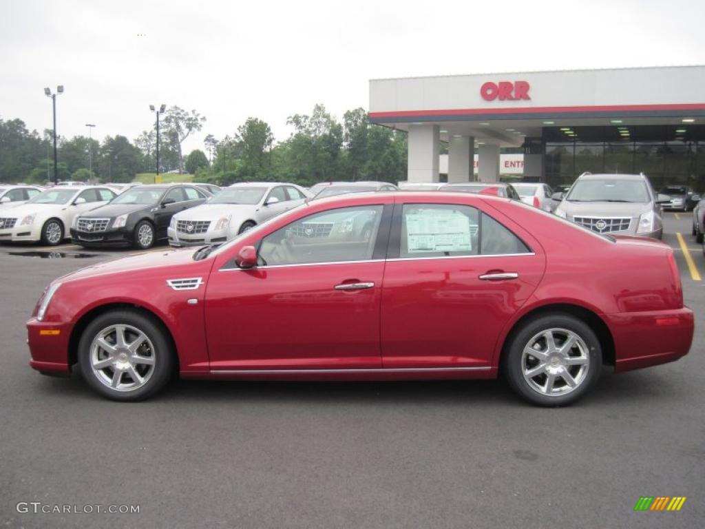 2011 STS V6 Luxury - Crystal Red Tintcoat / Cashmere/Dark Cashmere photo #2