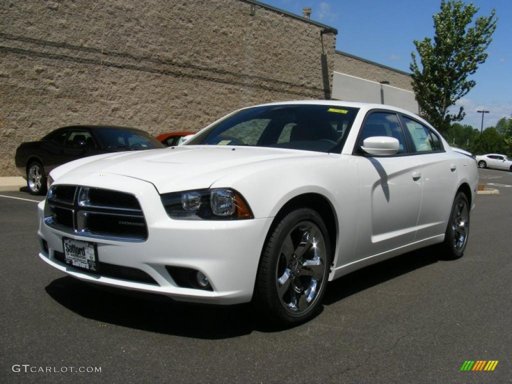 2011 Charger Rallye Plus - Bright White / Black/Light Frost Beige photo #1