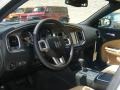 2011 Dodge Charger Black/Light Frost Beige Interior Dashboard Photo