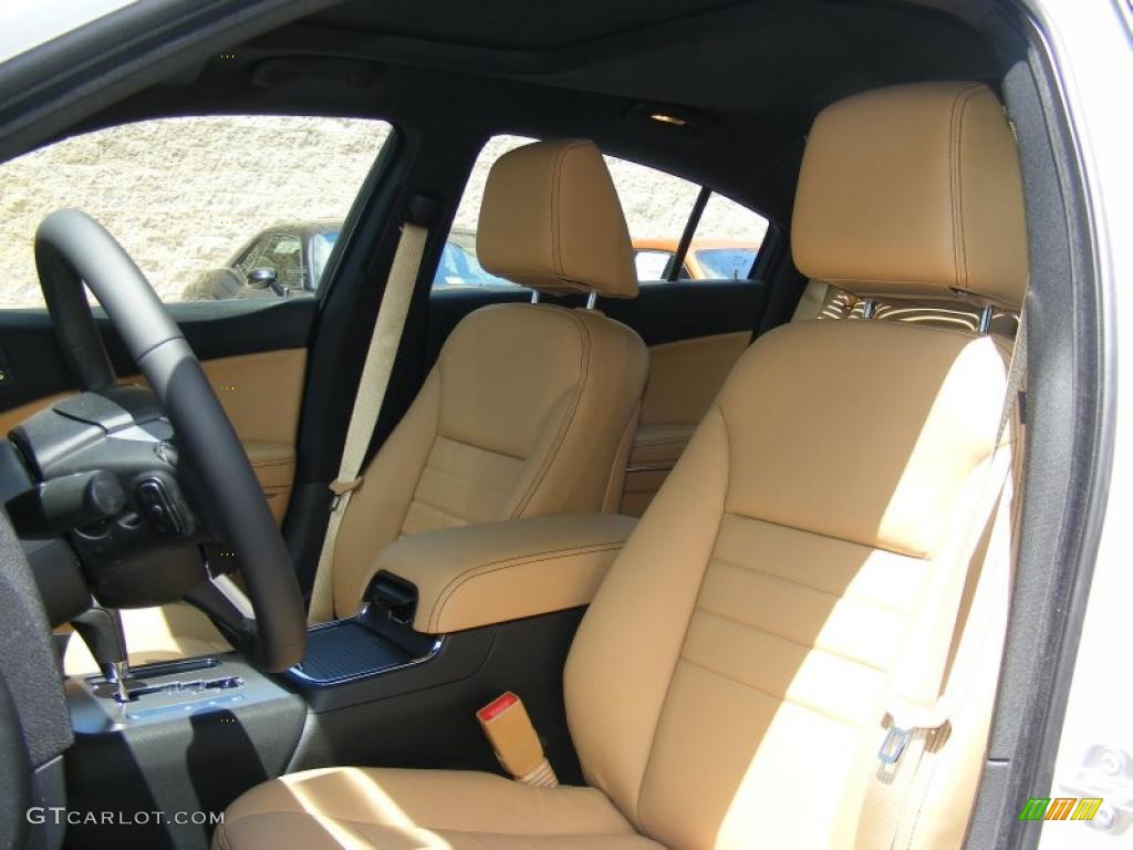 Black/Light Frost Beige Interior 2011 Dodge Charger Rallye Plus Photo #49174724
