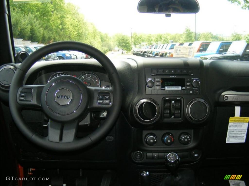 2011 Wrangler Unlimited Sport 4x4 - Mango Tango Pearl / Black photo #5