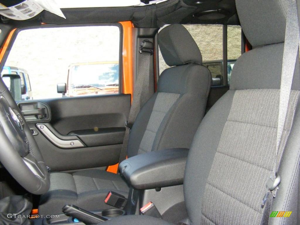 2011 Wrangler Unlimited Sport 4x4 - Mango Tango Pearl / Black photo #9