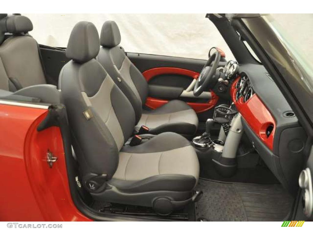 2005 Cooper Convertible - Chili Red / Space Grey/Panther Black photo #12