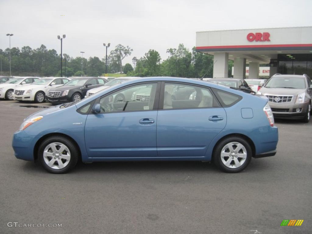 2007 Prius Hybrid - Seaside Blue Pearl / Bisque Beige photo #2