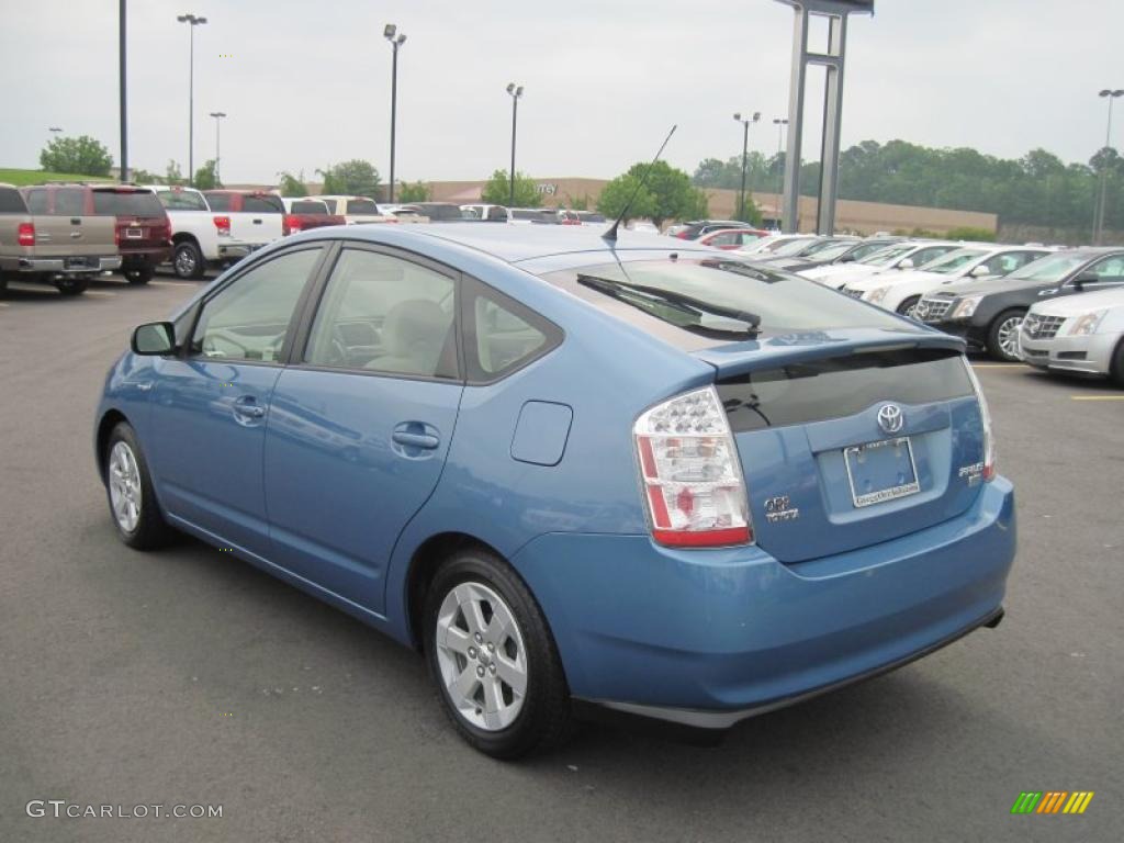 2007 Prius Hybrid - Seaside Blue Pearl / Bisque Beige photo #3