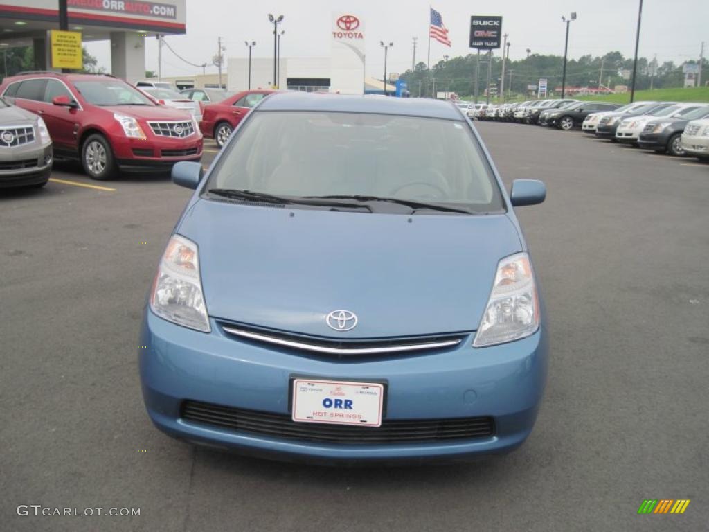 2007 Prius Hybrid - Seaside Blue Pearl / Bisque Beige photo #8