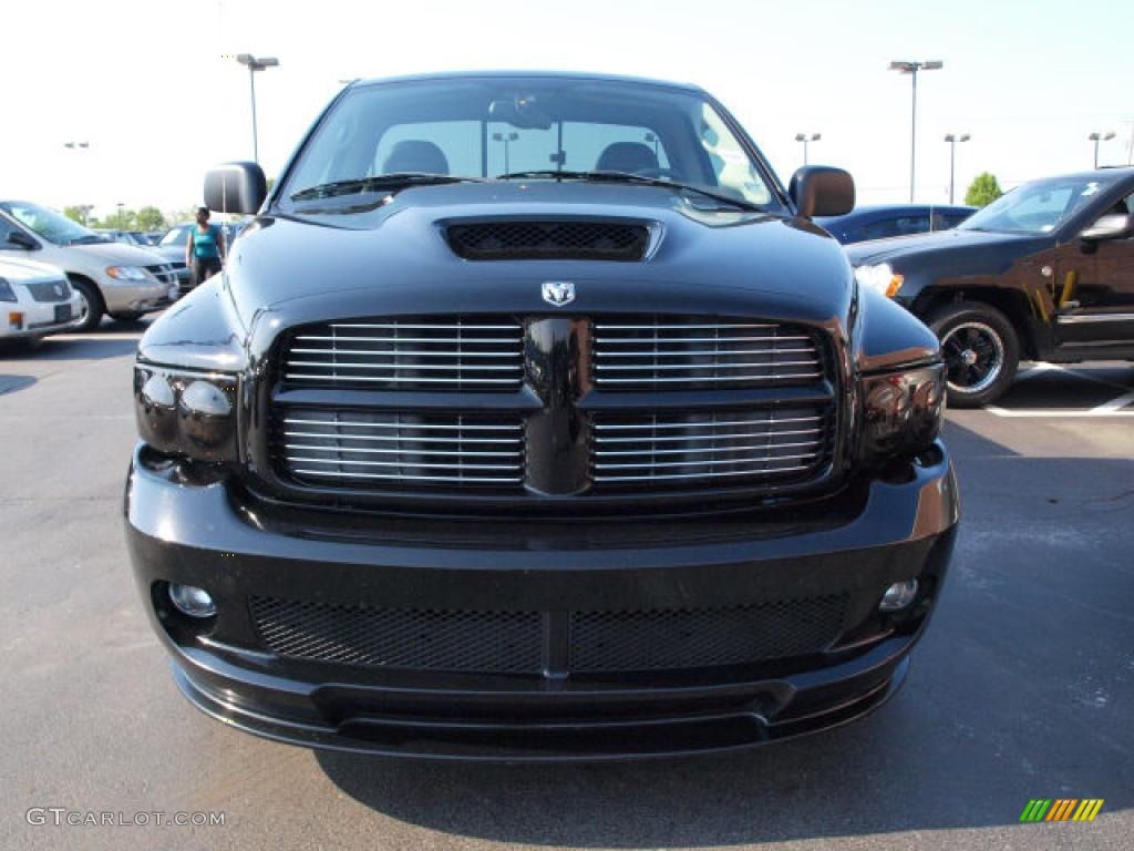 2005 Ram 1500 SRT-10 Regular Cab - Black / Dark Slate Gray photo #8