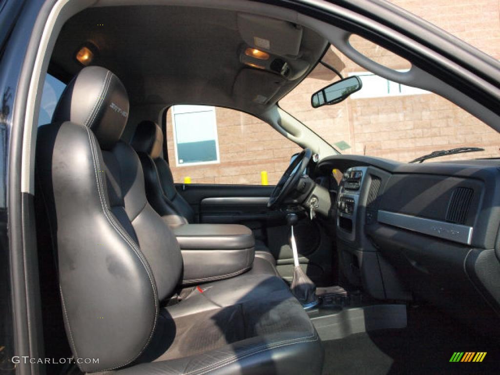 Dark Slate Gray Interior 2005 Dodge Ram 1500 SRT-10 Regular Cab Photo #49178702