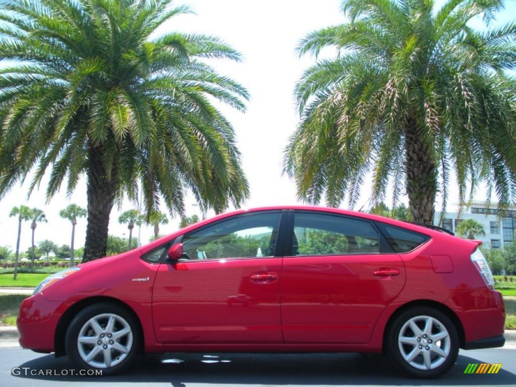 2008 Prius Hybrid Touring - Barcelona Red Metallic / Gray photo #1