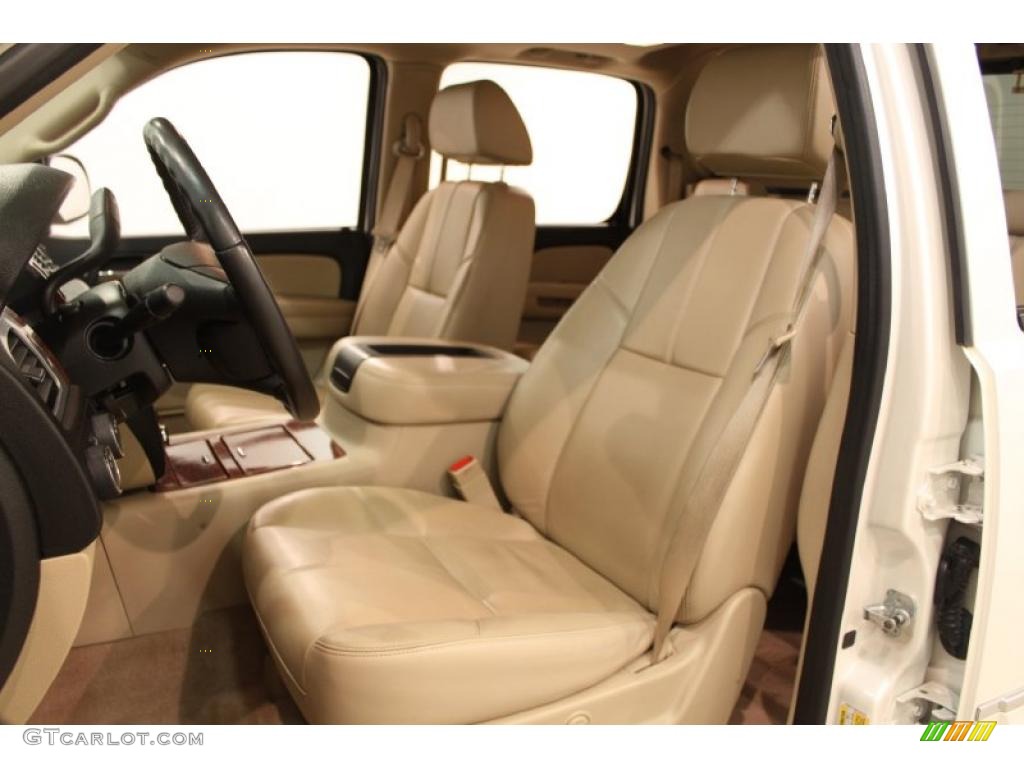 Ebony/Light Cashmere Interior 2008 Chevrolet Avalanche LTZ 4x4 Photo #49179407
