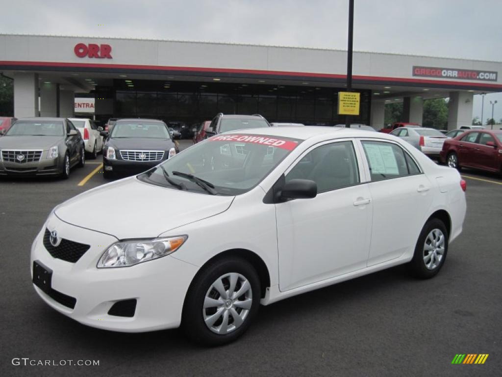 2010 Corolla  - Super White / Ash photo #1