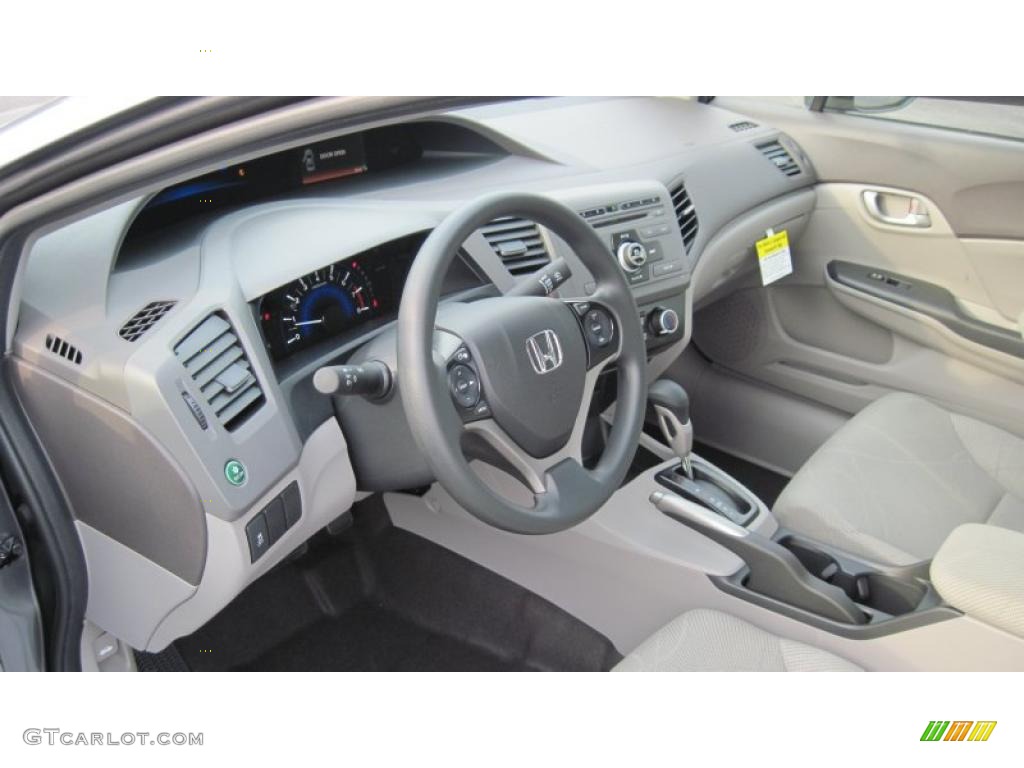 Gray Interior 2012 Honda Civic LX Sedan Photo #49180379