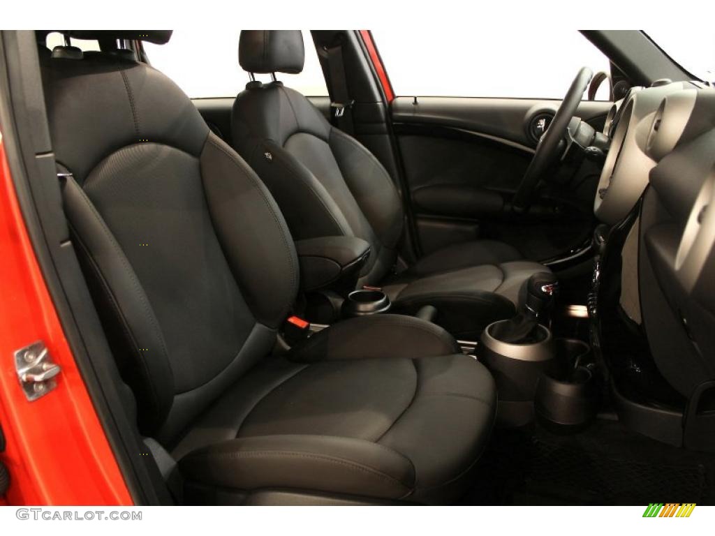 Carbon Black Interior 2011 Mini Cooper S Countryman All4 AWD Photo #49180382