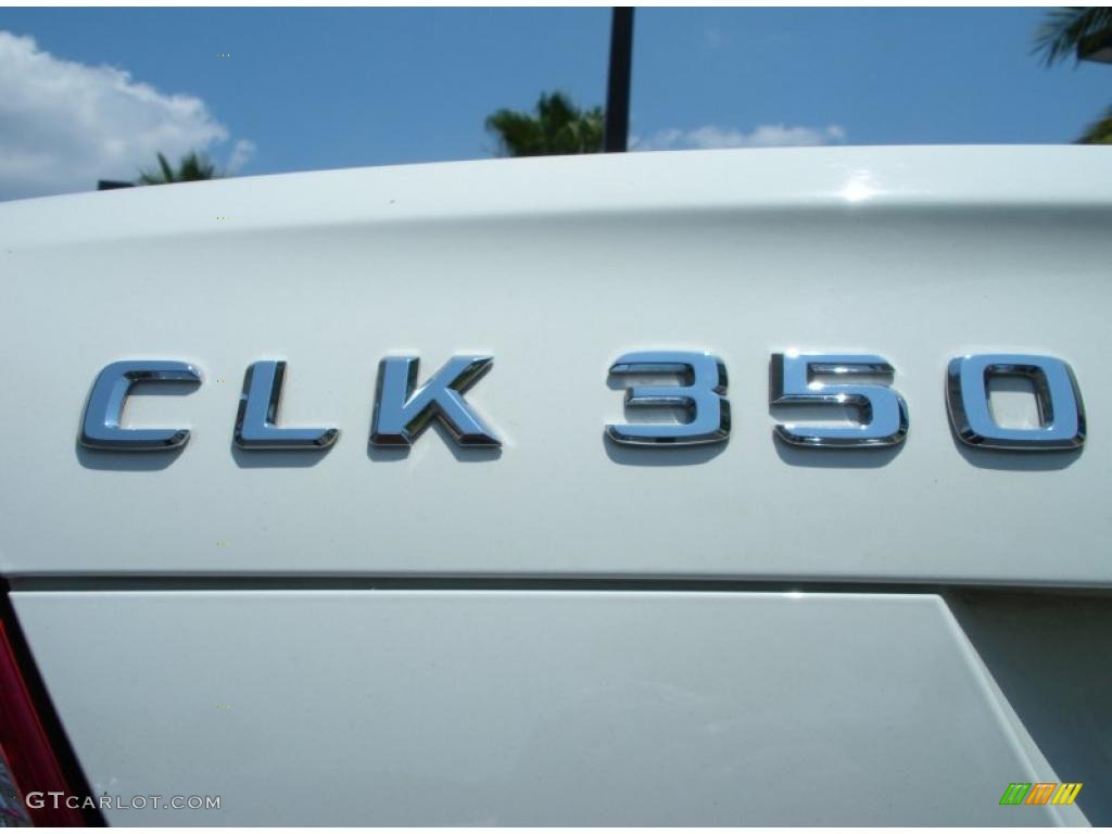 2008 CLK 350 Coupe - Arctic White / Stone photo #9