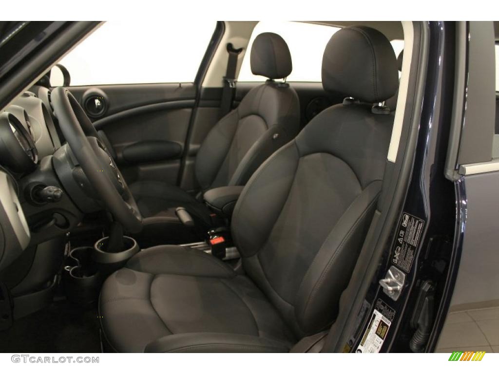 Carbon Black Interior 2011 Mini Cooper S Countryman All4 AWD Photo #49180667