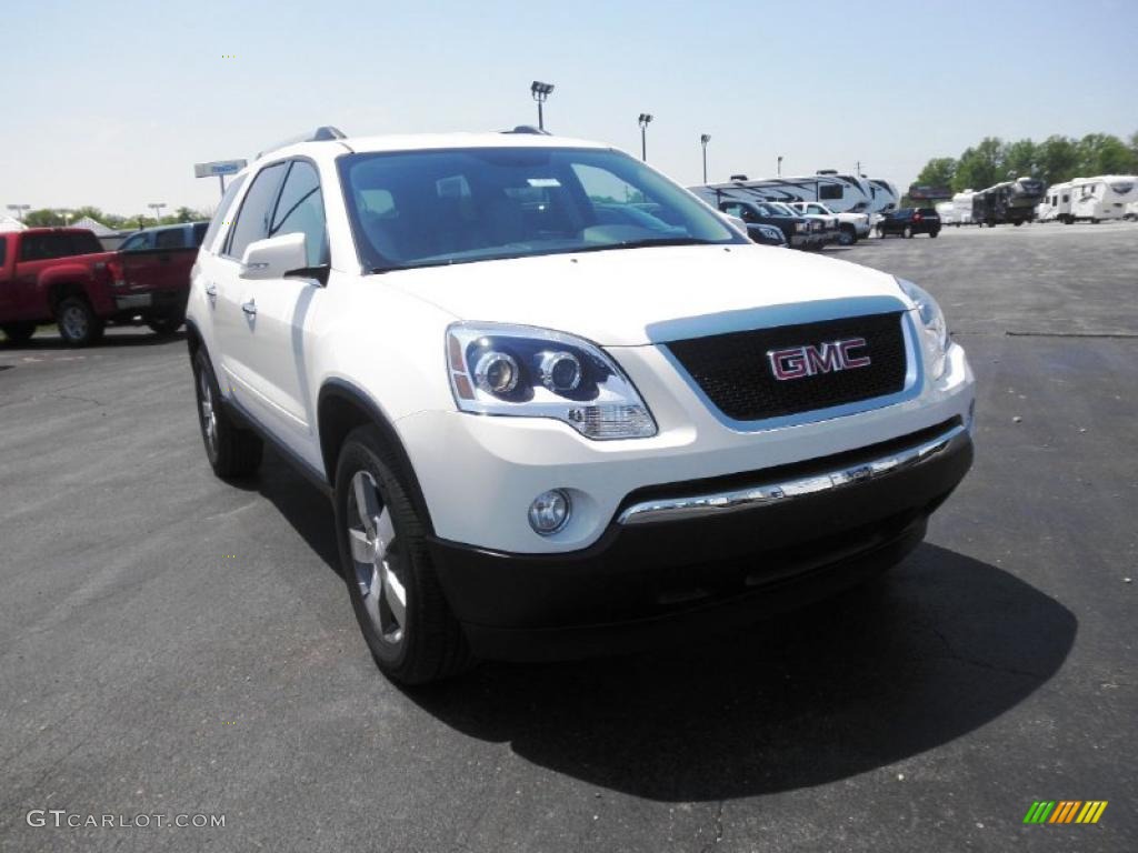 2011 Acadia SLT - Summit White / Light Titanium photo #2