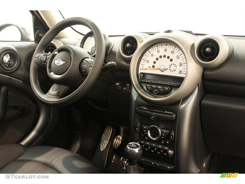 2011 Mini Cooper S Countryman All4 AWD Carbon Black Dashboard Photo #49180766