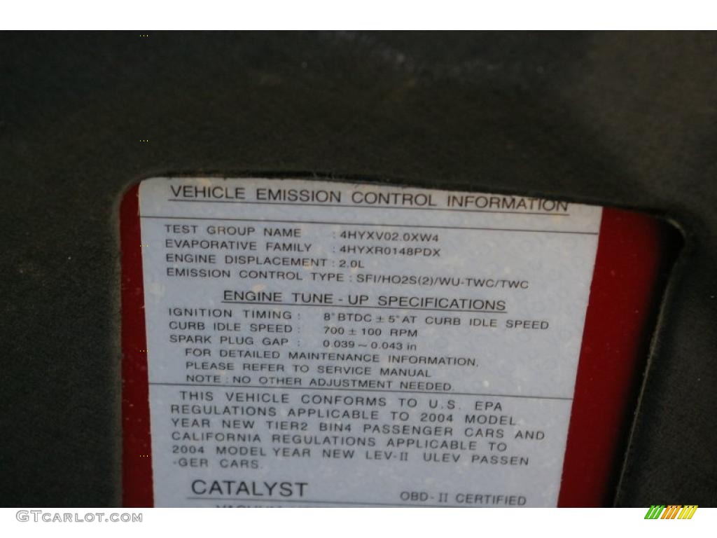 2004 Elantra GT Sedan - Rally Red / Dark Gray photo #11