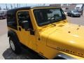 2004 Solar Yellow Jeep Wrangler Rubicon 4x4  photo #16