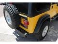 2004 Solar Yellow Jeep Wrangler Rubicon 4x4  photo #17