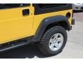 2004 Solar Yellow Jeep Wrangler Rubicon 4x4  photo #21