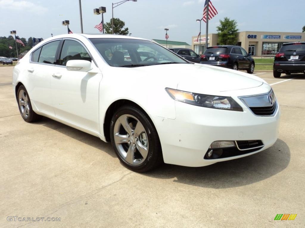 2012 TL 3.7 SH-AWD Technology - Bellanova White Pearl / Taupe photo #2