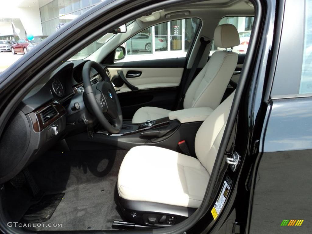 2011 3 Series 328i Sedan - Jet Black / Oyster/Black Dakota Leather photo #7