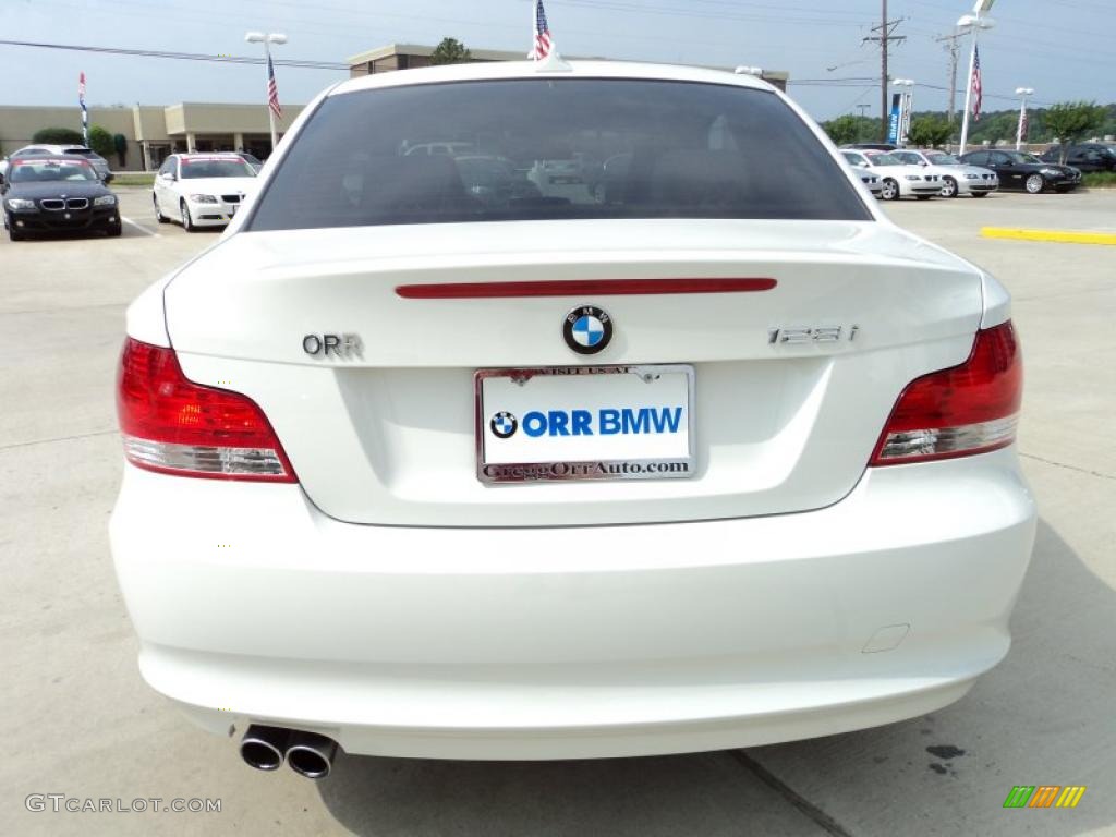 2011 1 Series 128i Coupe - Alpine White / Taupe photo #6