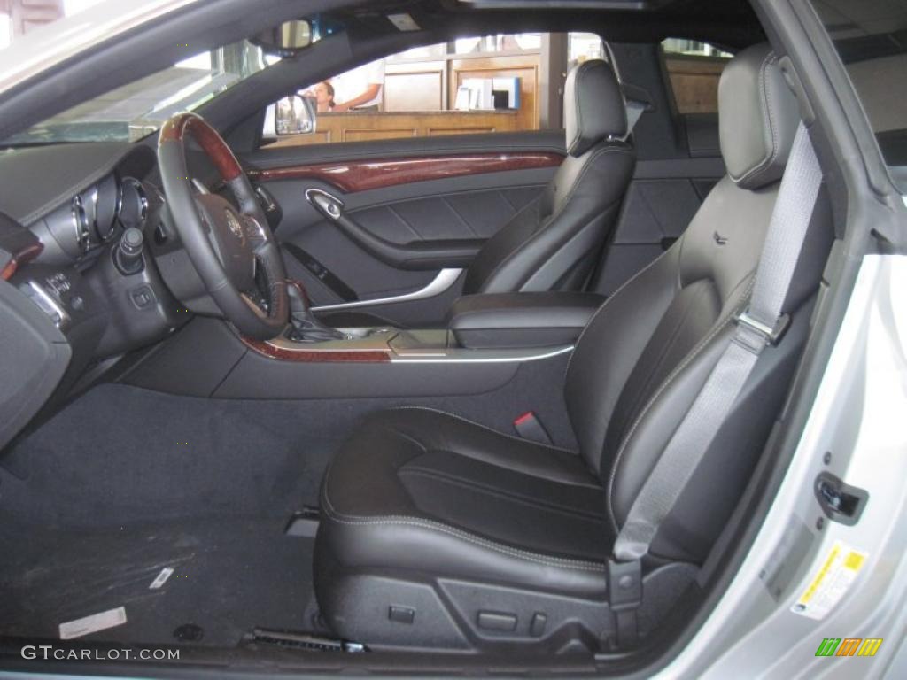 Ebony Interior 2011 Cadillac CTS Coupe Photo #49183070