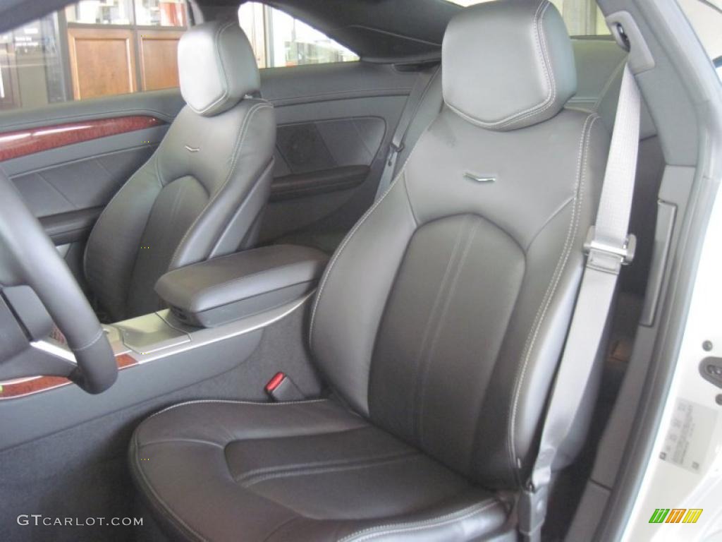 Ebony Interior 2011 Cadillac CTS Coupe Photo #49183085