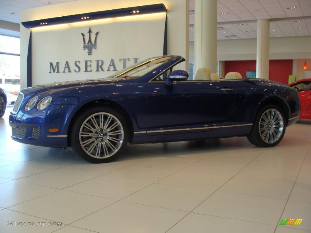 2010 Continental GTC Speed - Moroccan Blue / Linen photo #8