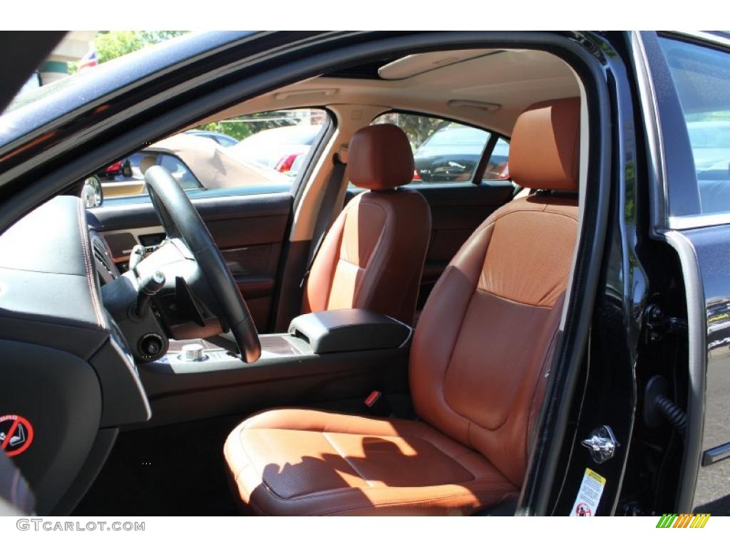 Spice/Charcoal Interior 2009 Jaguar XF Supercharged Photo #49184588