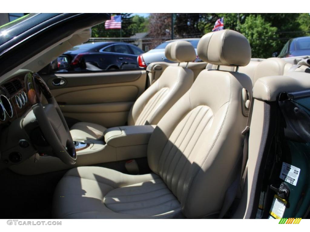 2004 XK XK8 Convertible - British Racing Green / Cashmere photo #14