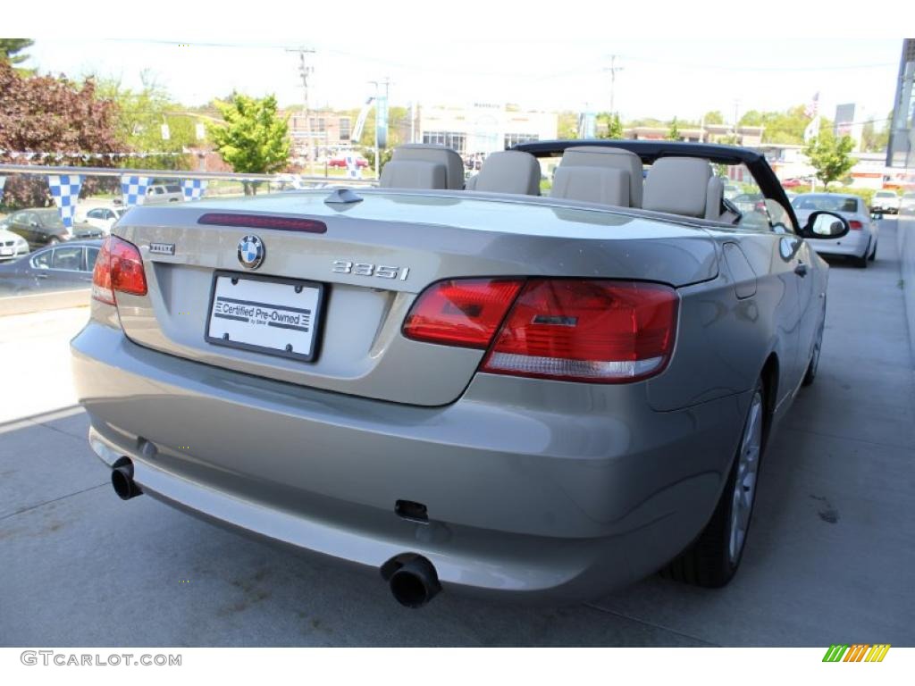 2008 3 Series 335i Convertible - Platinum Bronze Metallic / Cream Beige photo #6