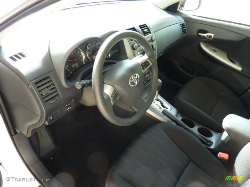 2011 Corolla S - Super White / Dark Charcoal photo #12