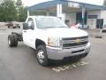 Summit White - Silverado 3500HD Regular Cab 4x4 Chassis Photo No. 7