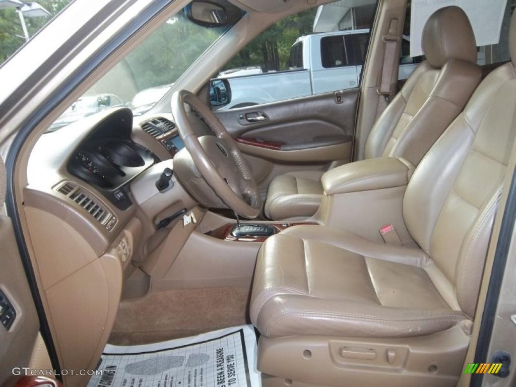 Saddle Interior 2003 Acura MDX Touring Photo #49190906