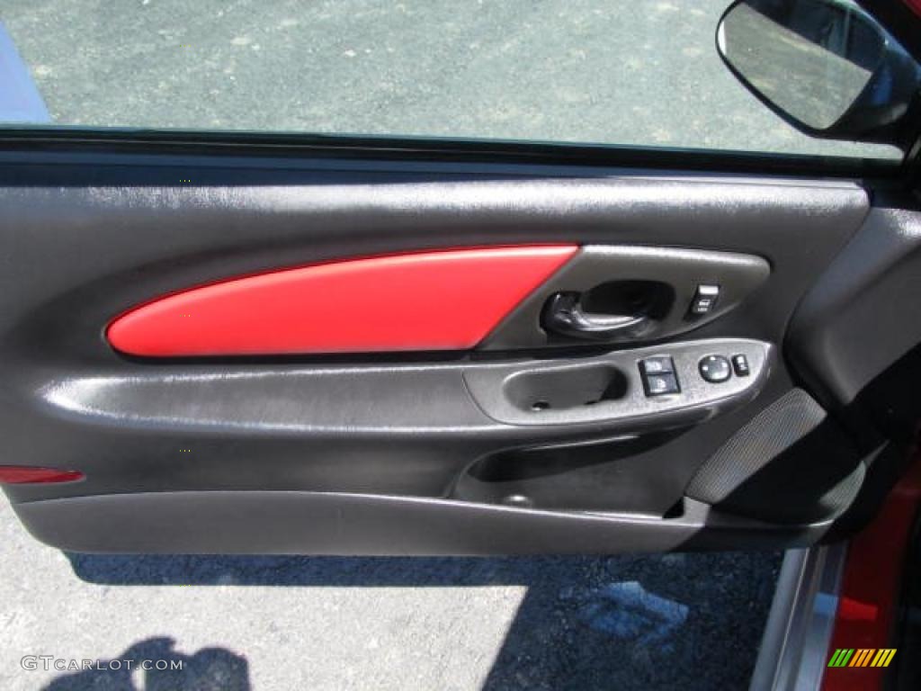 2000 Chevrolet Monte Carlo Limited Edition Pace Car SS Red/Ebony Door Panel Photo #49192626