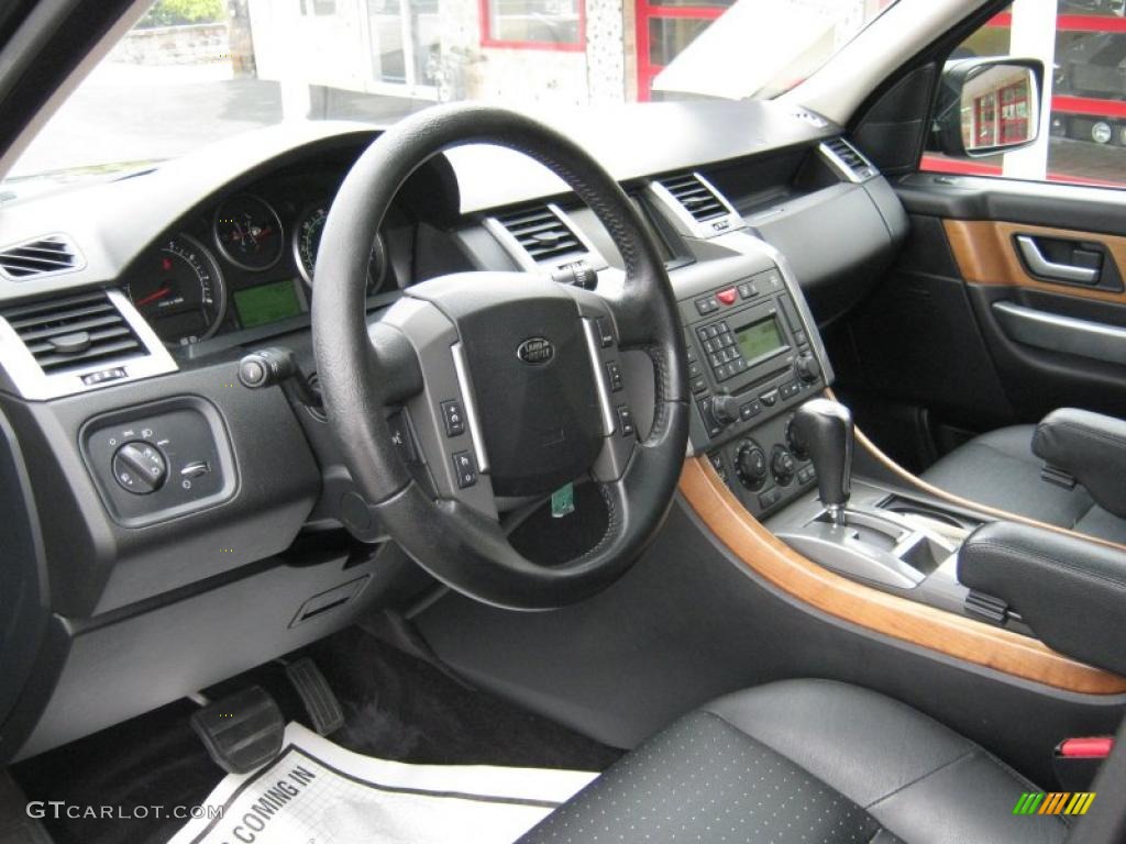 Ebony Black Interior 2006 Land Rover Range Rover Sport Supercharged Photo #49194105