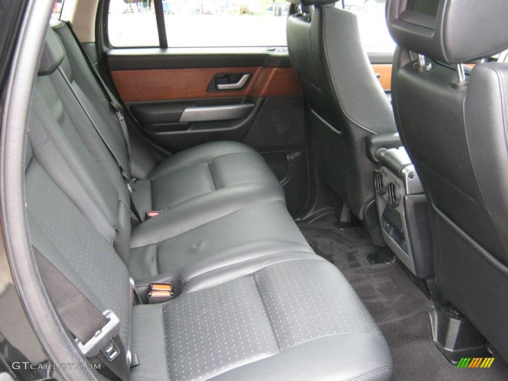 Ebony Black Interior 2006 Land Rover Range Rover Sport Supercharged Photo #49194138