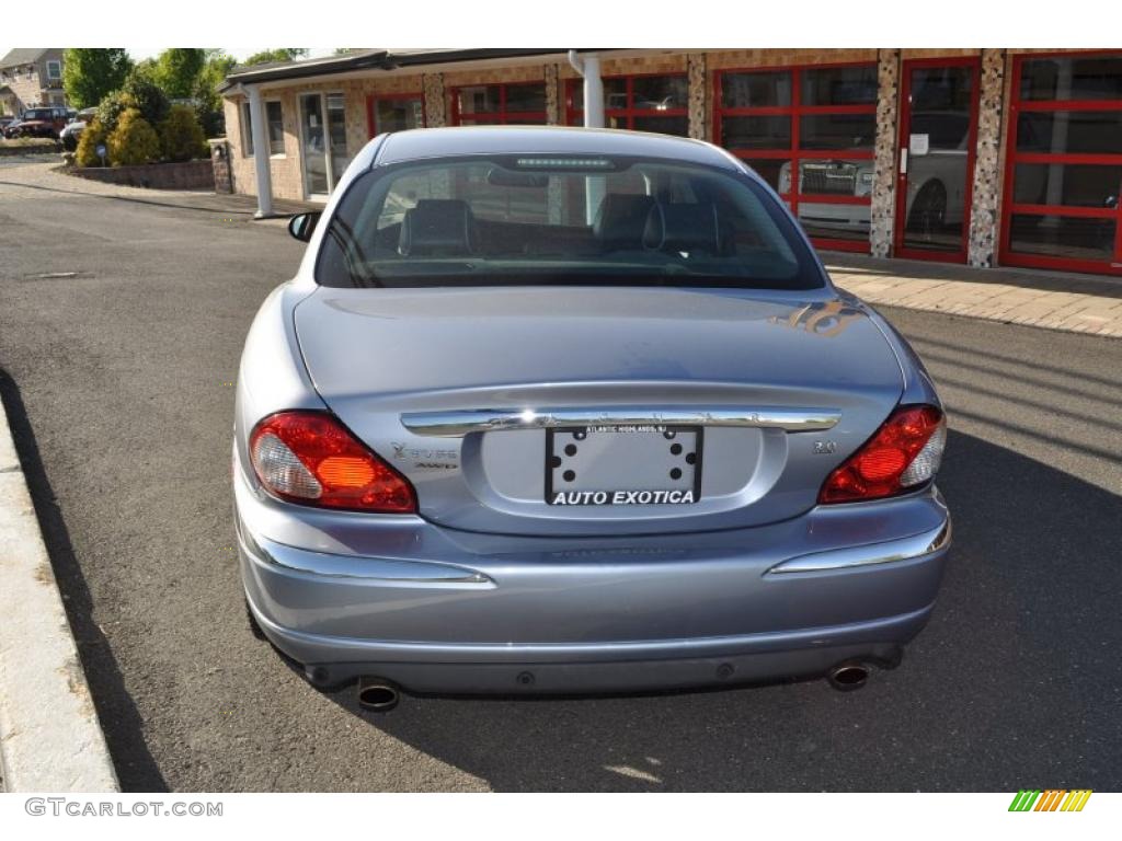 2008 X-Type 3.0 Sedan - Glacier Blue Metallic / Charcoal photo #24