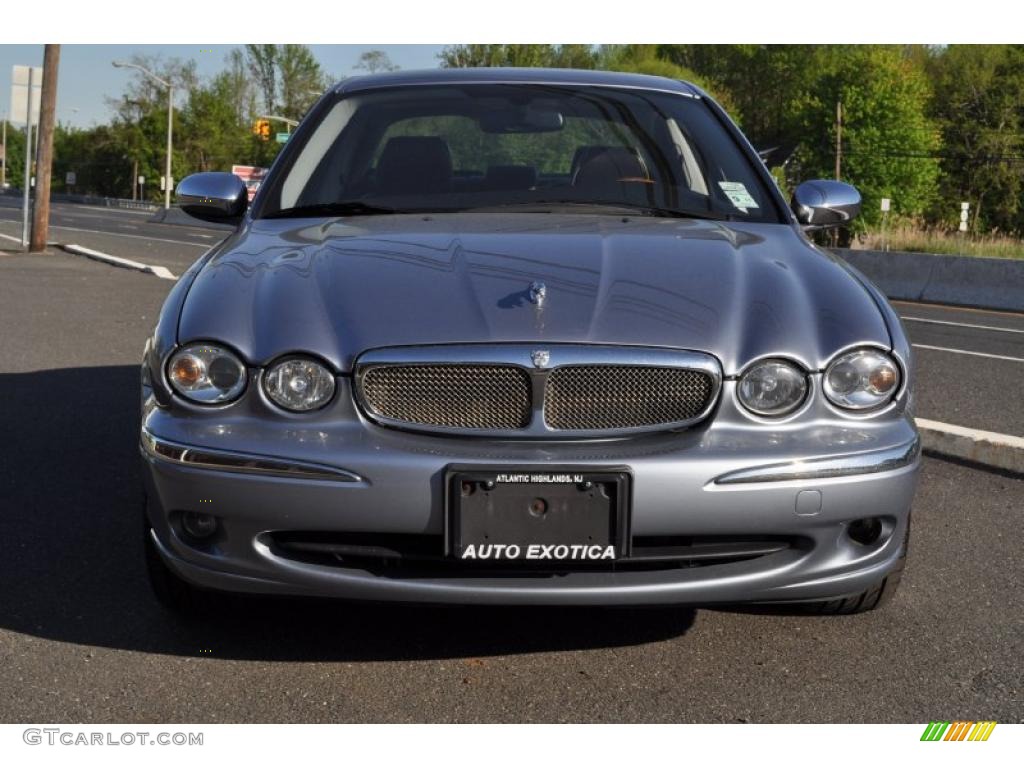 2008 X-Type 3.0 Sedan - Glacier Blue Metallic / Charcoal photo #29