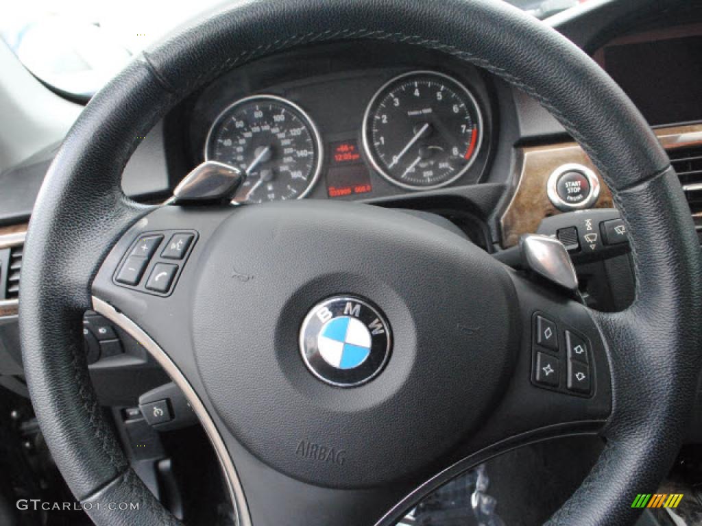 2008 3 Series 328i Coupe - Jet Black / Black photo #17