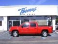 2010 Fire Red GMC Sierra 1500 SL Crew Cab 4x4  photo #1